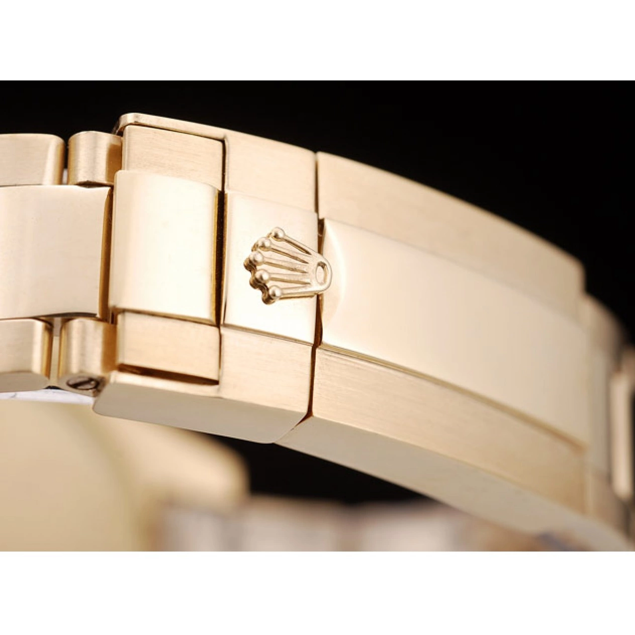 Aaa replica watch Dial Gold Master Rolex Bezel Yacht Gold 98232 0825